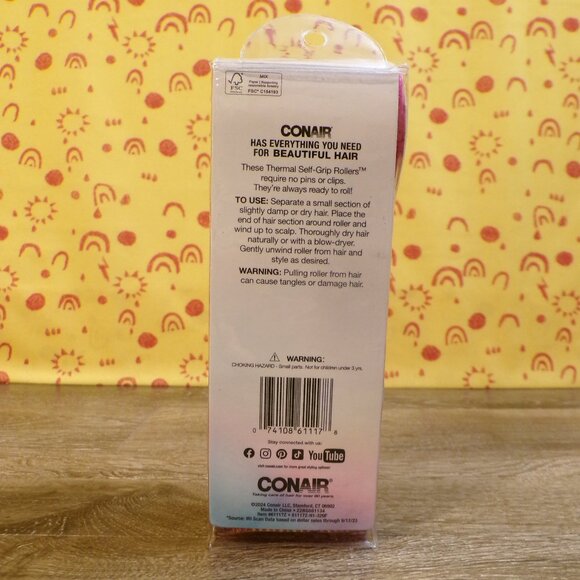 CONAIR Rollers New Smooth & Voluminous Curls 1 Pack of 12 Assorted Sizes - Picture 5 of 6